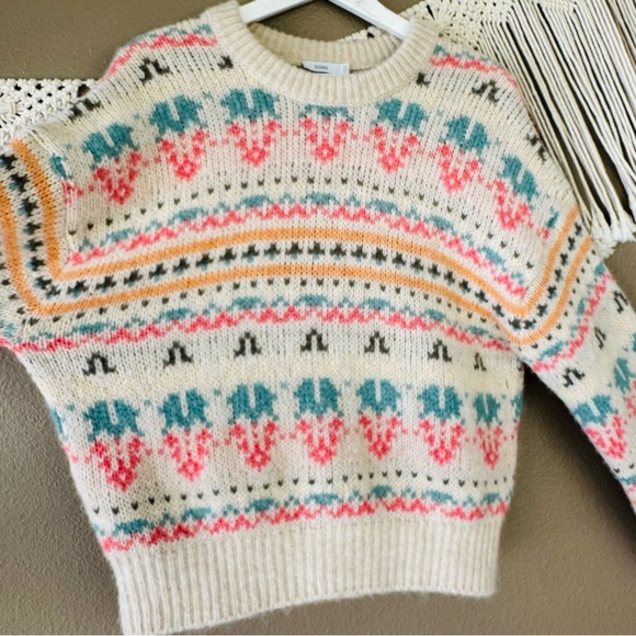 CLOSED knit alpaca blend sweater fair aisle Nordic print EUC XS D - Picture 4 of 8